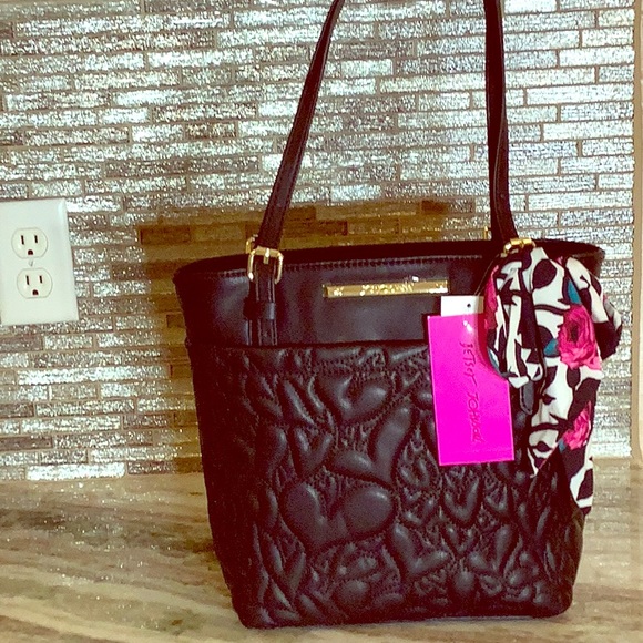 Betsey Johnson Handbags - Betsey Johnson Shopper w/scarf